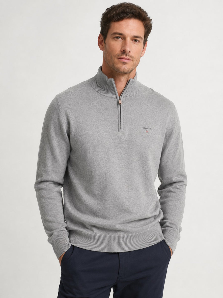 GANT Sweter Half Zip | 100% roz L