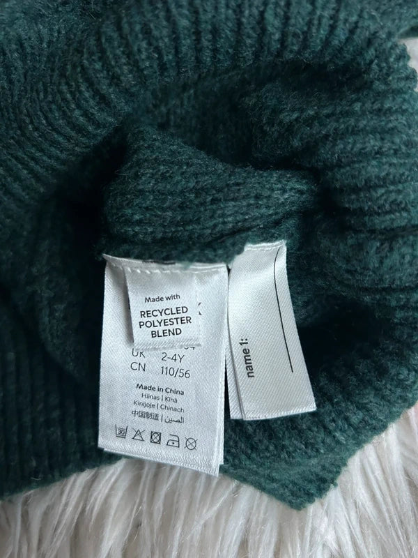 Zielony sweter Lindex dla 3 - 4 latka