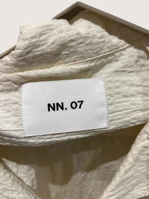 NN.07 koszula męska kremowa roz. M nowa teksturowana