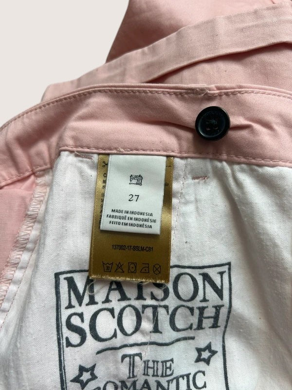Scotch & Soda Maison Scotch – pudroworóżowe szorty chino | rozm. 27 S