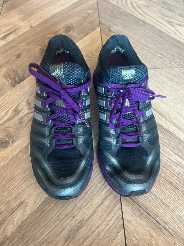Adidas Womens( roz 38 2/3 )Sonic Boost Running Shoes - Dark Grey/Purple