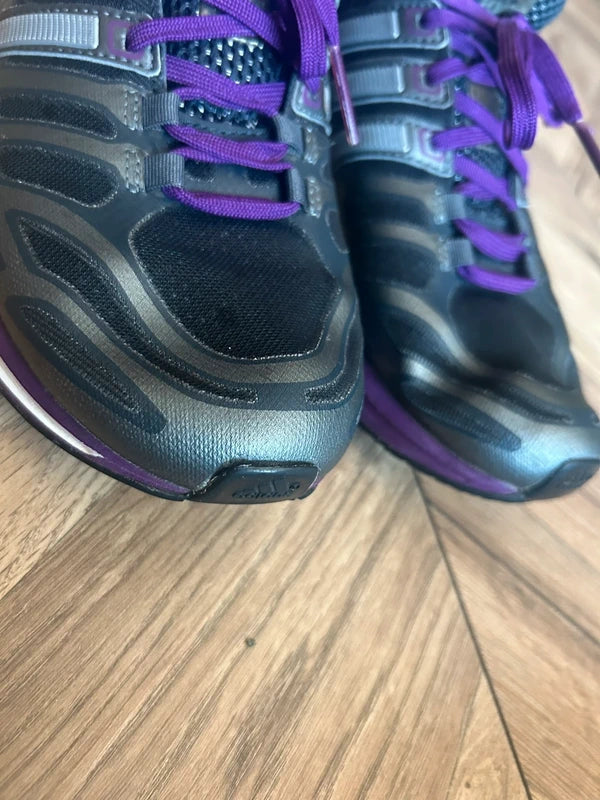 Adidas Womens( roz 38 2/3 )Sonic Boost Running Shoes - Dark Grey/Purple