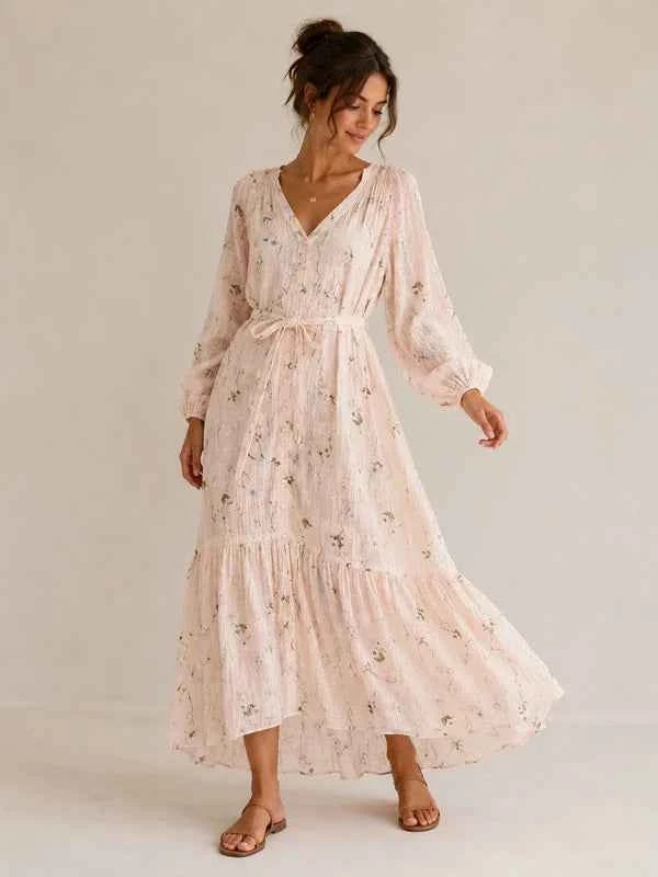 H&M Sukienka Maxi w Kwiatowy Wzór | NOWA | Roz. M