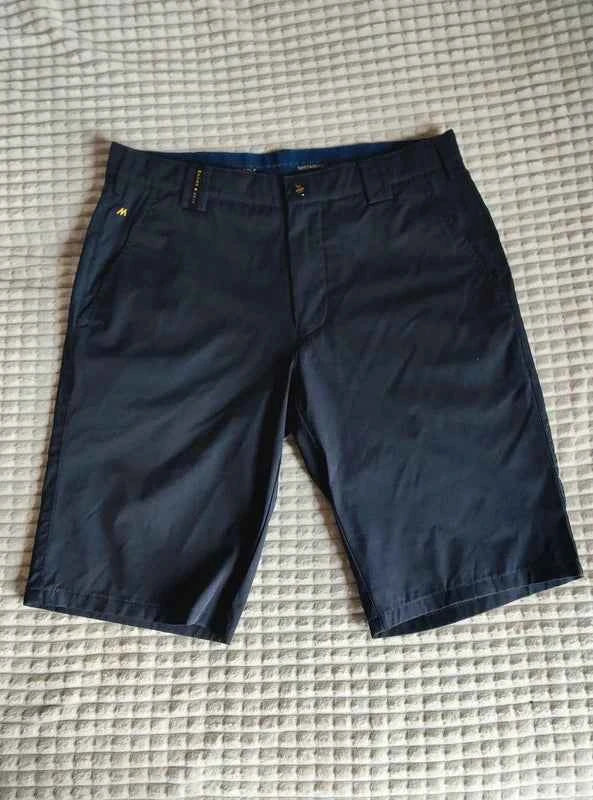 Nowe spodenki golfowe MEYER Golf granatowo/czarne 33/32