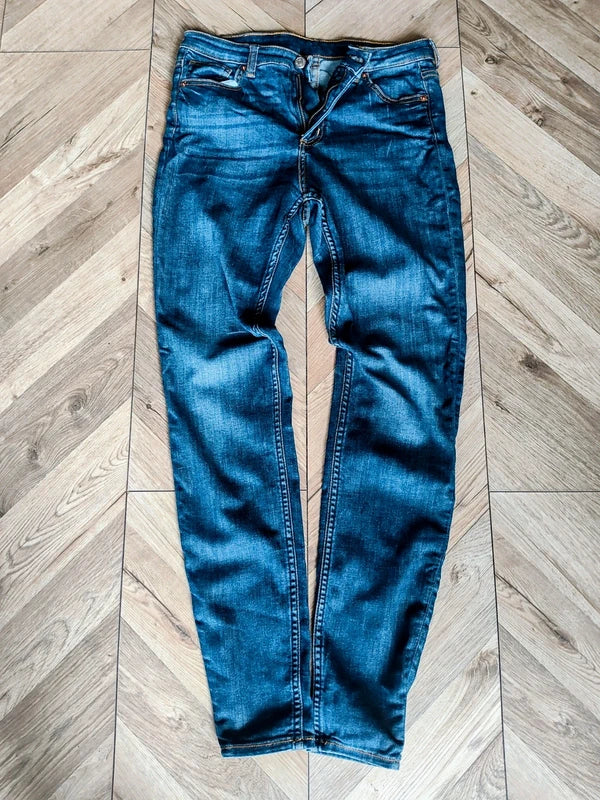 Monki Jeansy Damskie Niebieskie Rozmiar 32