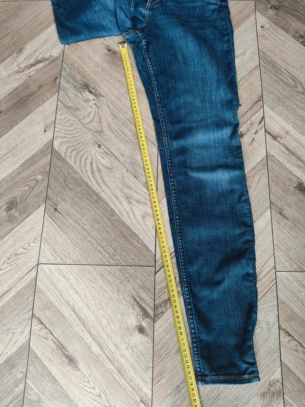 Monki Jeansy Damskie Niebieskie Rozmiar 32