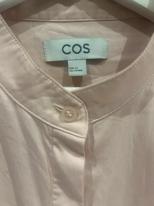COS pudroworóżowa sukienka /szmizjerka XL/42