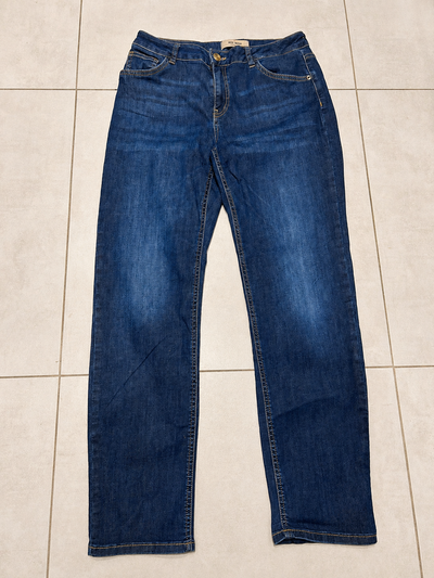 Mos Mosh Jeansy Damskie Granatowe Slim Fit Stretch 30/32