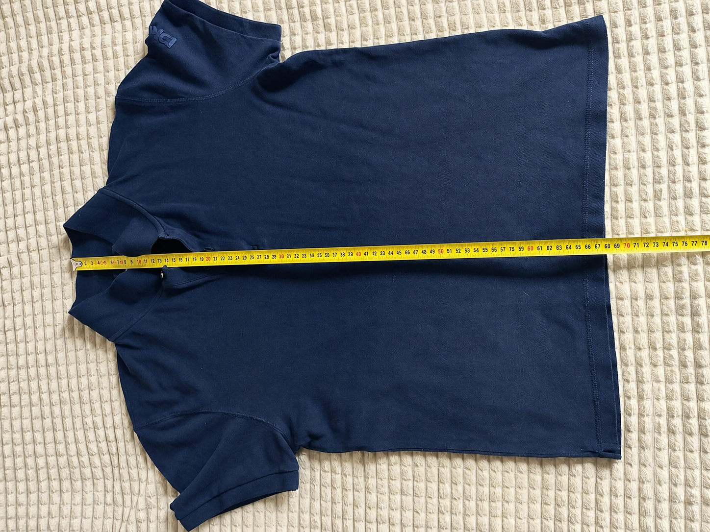DKNY Donna Karan New York Granatowa Koszulka Polo Damska Rozmiar L