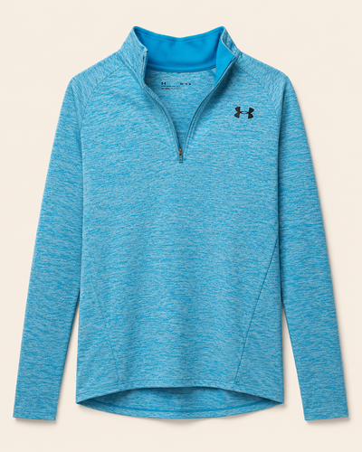 Under Armour damska bluza sportowa 1/4 zip turkusowa | M