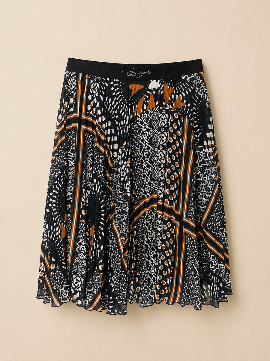 Desigual sukienka midi z printem | Rozm. 40 | Nowa bez metki