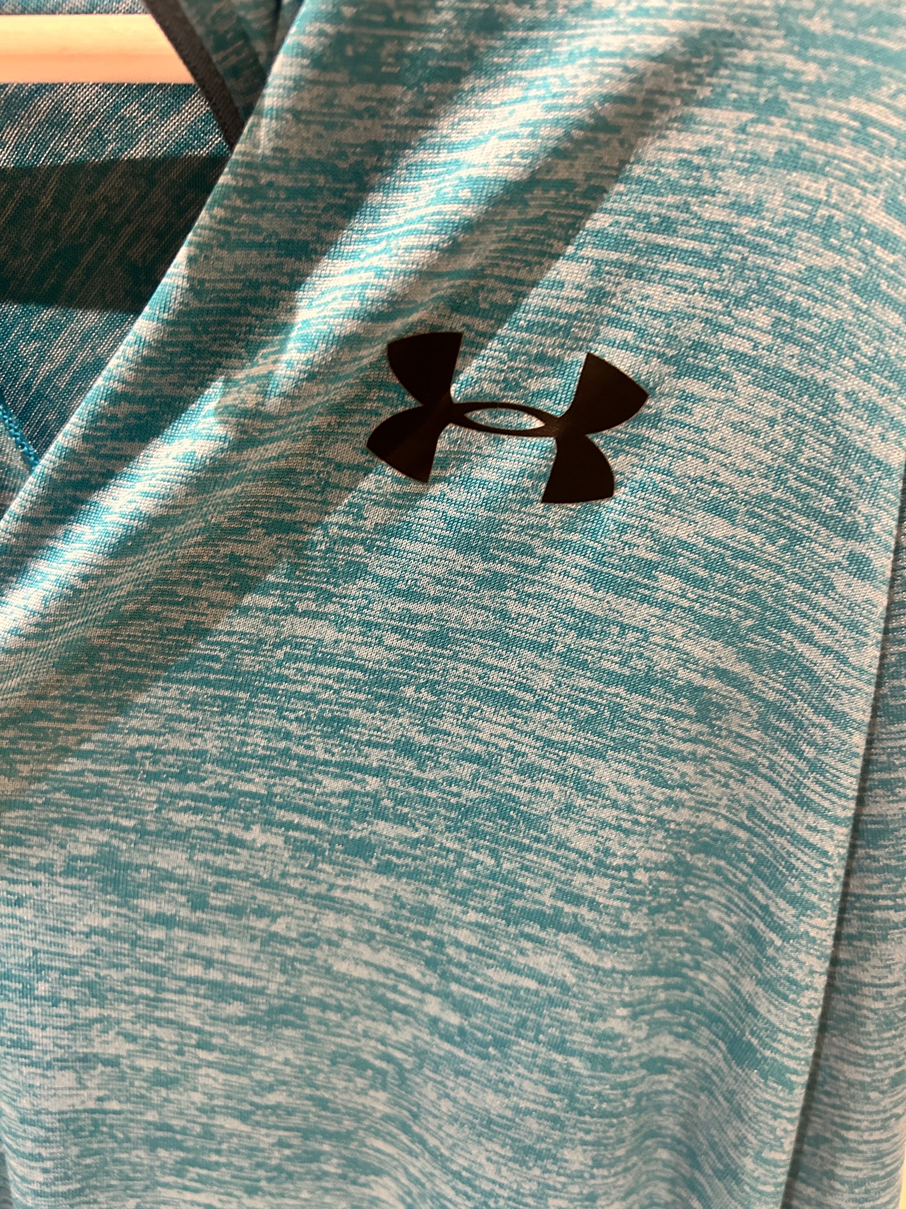 Under Armour damska bluza sportowa 1/4 zip turkusowa | M