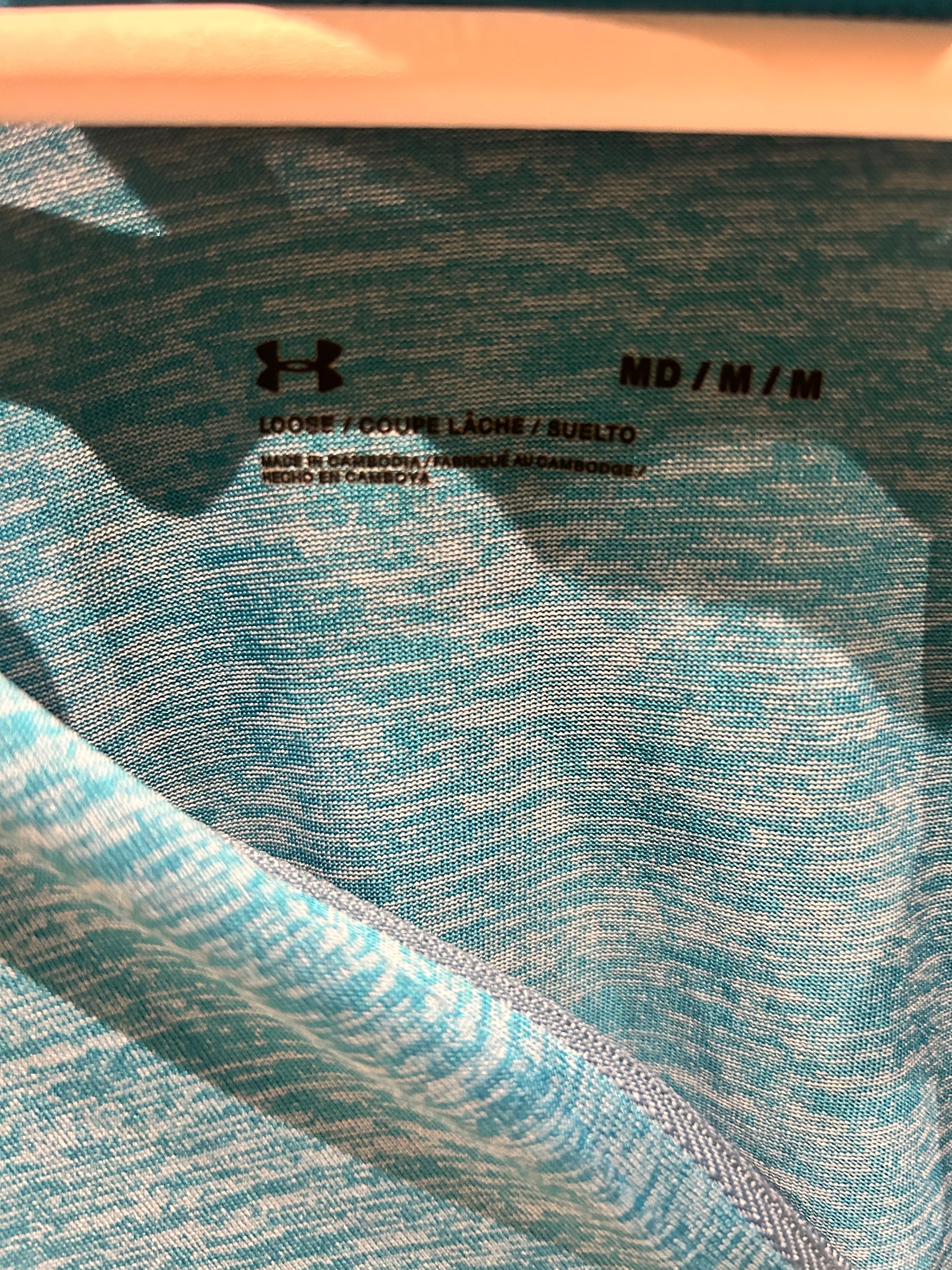 Under Armour damska bluza sportowa 1/4 zip turkusowa | M