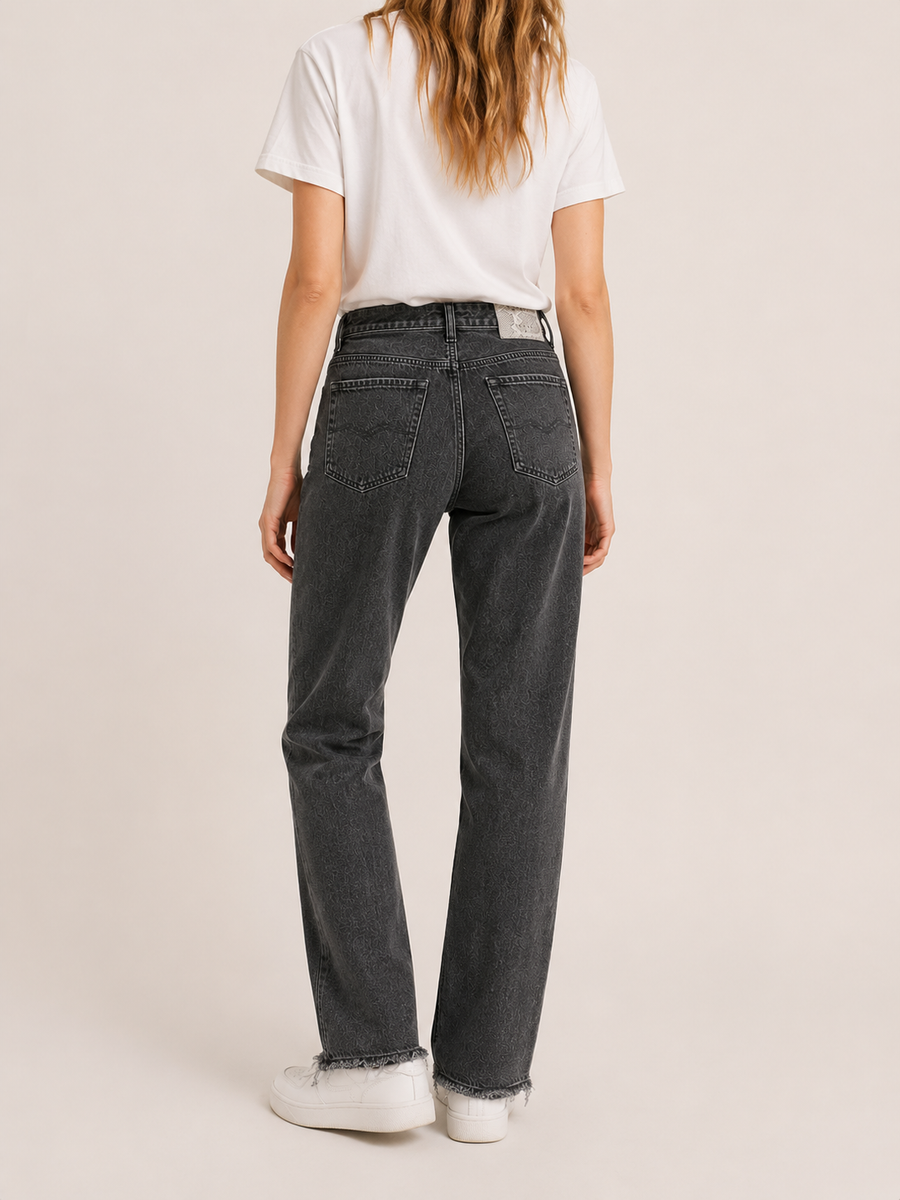 Replay Damskie Jeansy Czarne Denim W31 | Styl Casual