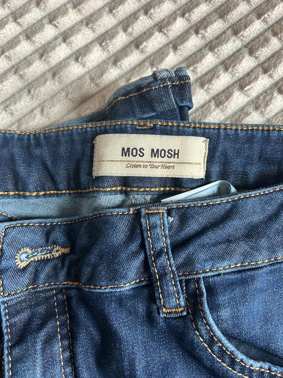 Mos Mosh Jeansy Damskie Granatowe Slim Fit Stretch 30/32