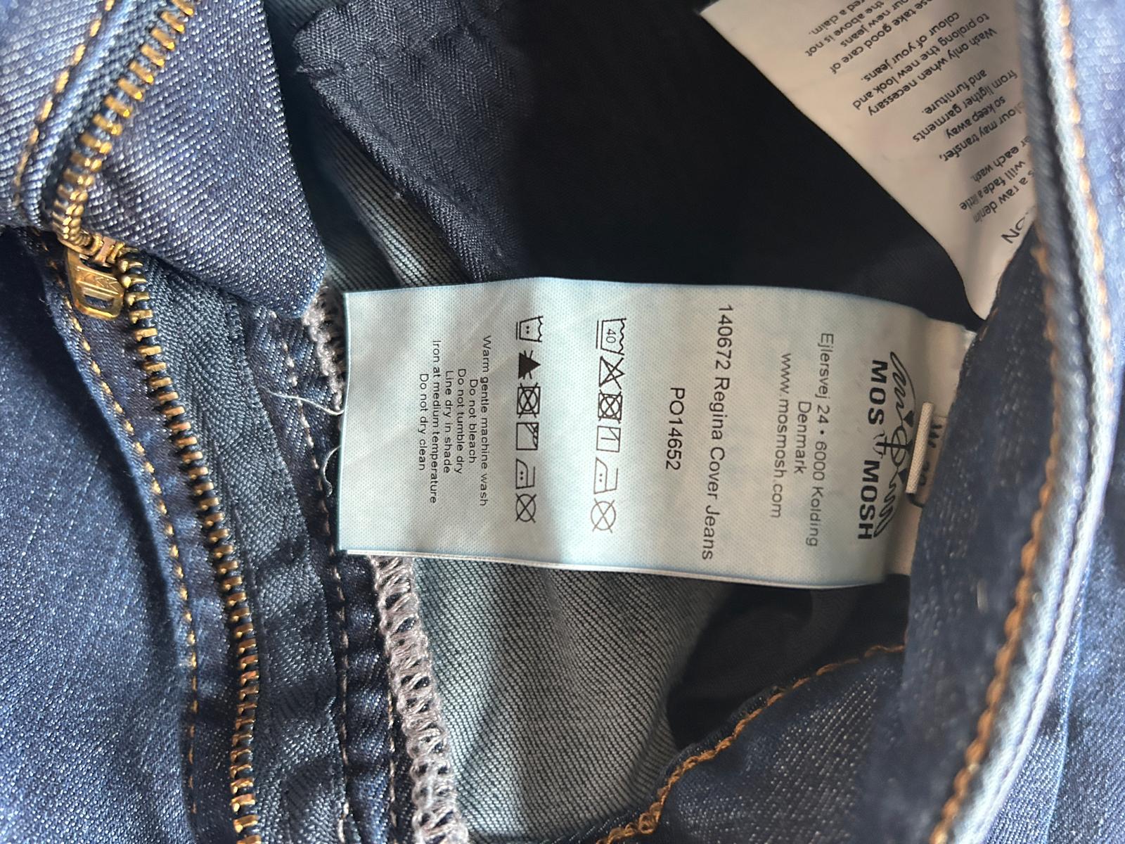 Mos Mosh Jeansy Damskie Granatowe Slim Fit Stretch 30/32
