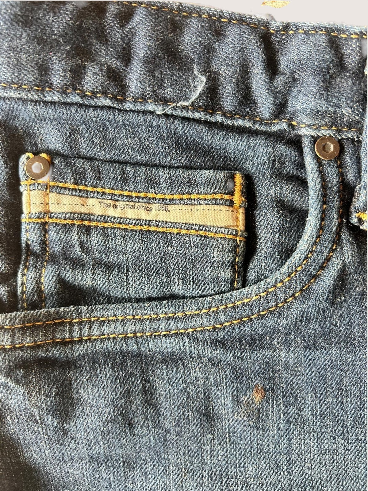 Jeansy damskie Vans granatowe 32/32