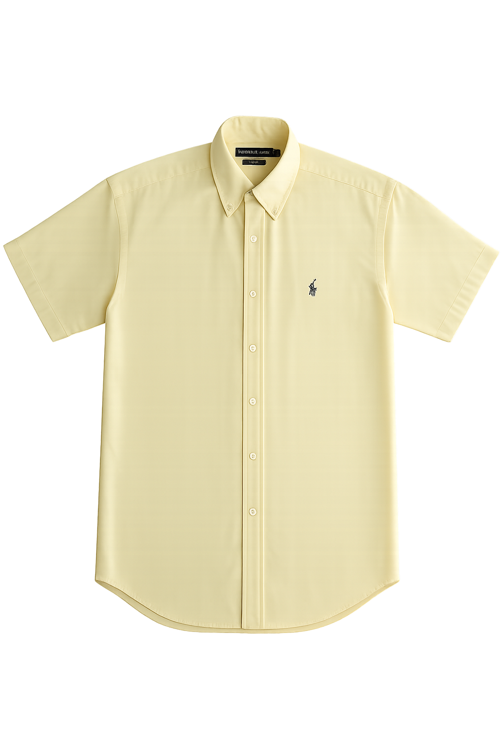 Żółta koszula damska bawełniana Ralph Lauren z krótkim rękawem M