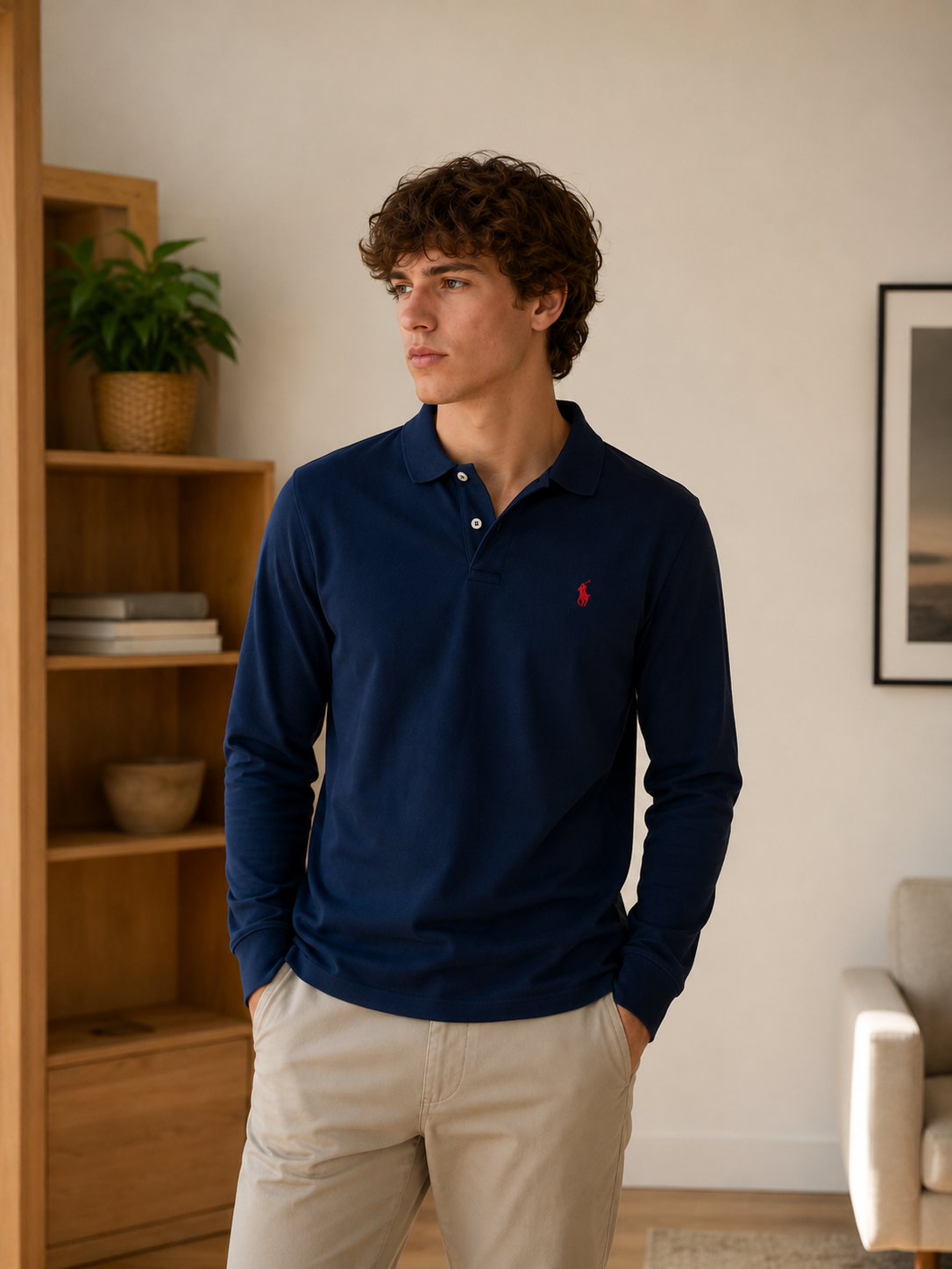 Koszula Ralph Lauren niebieska M