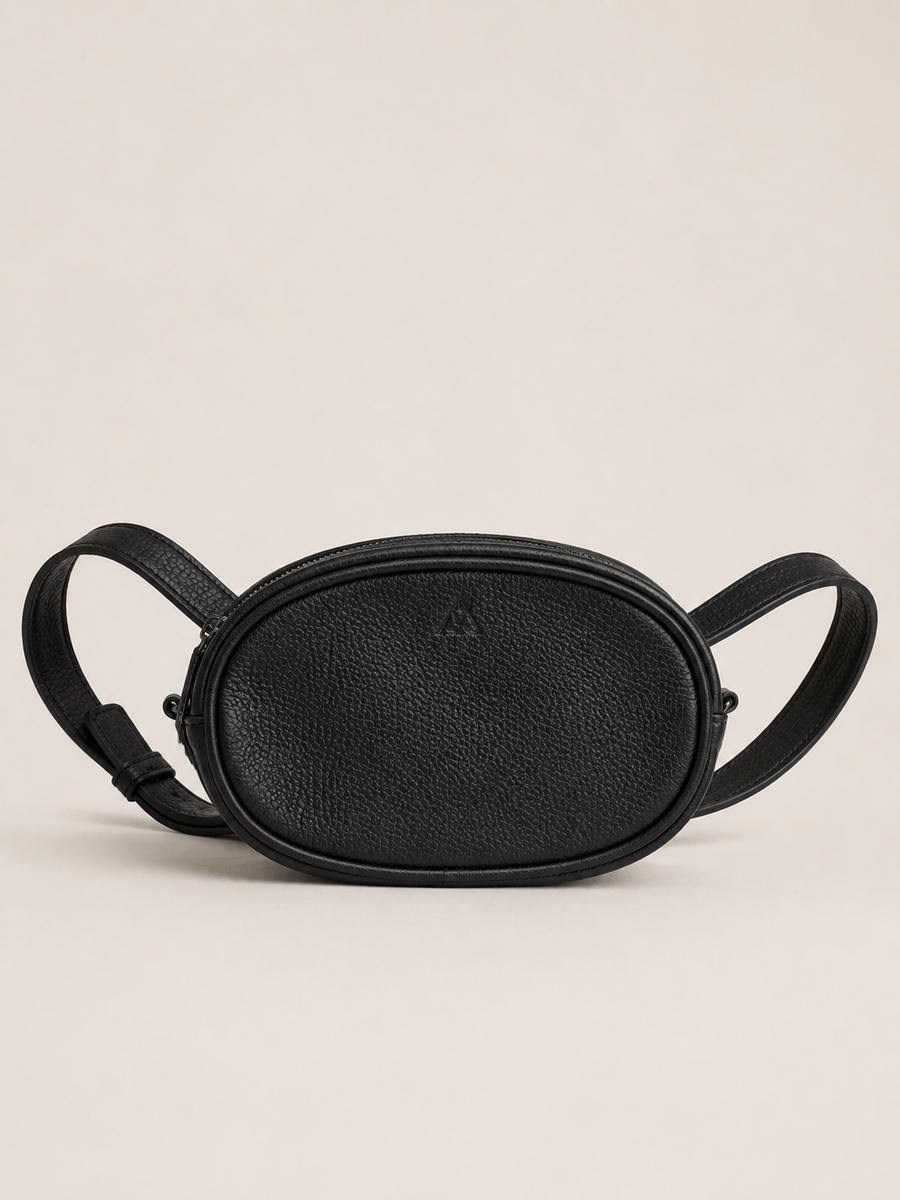 Markberg skórzana saszetka crossbody czarna