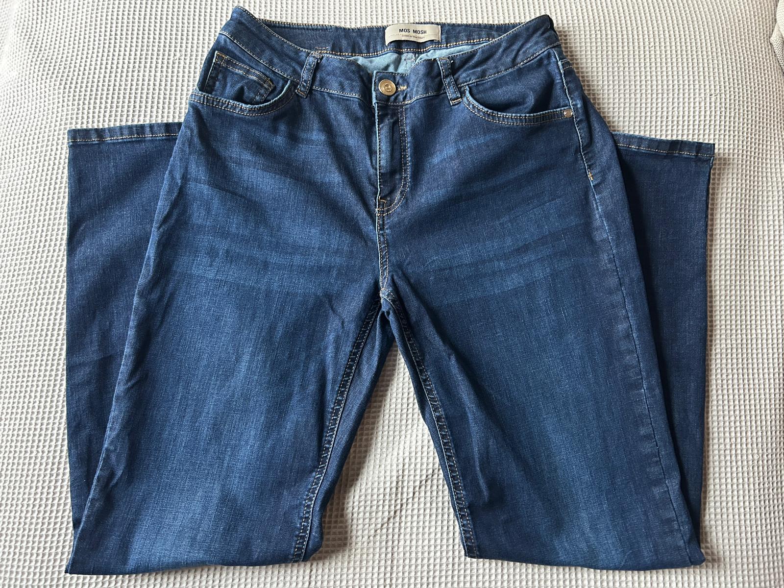 Mos Mosh Jeansy Damskie Granatowe Slim Fit Stretch 30/32