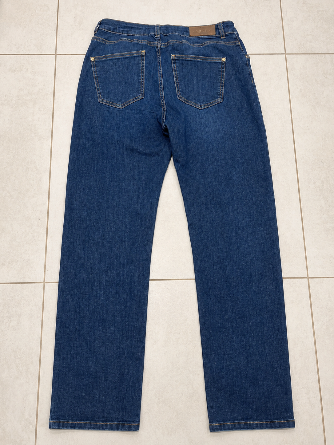 Mos Mosh Jeansy Damskie Granatowe Slim Fit Stretch 30/32